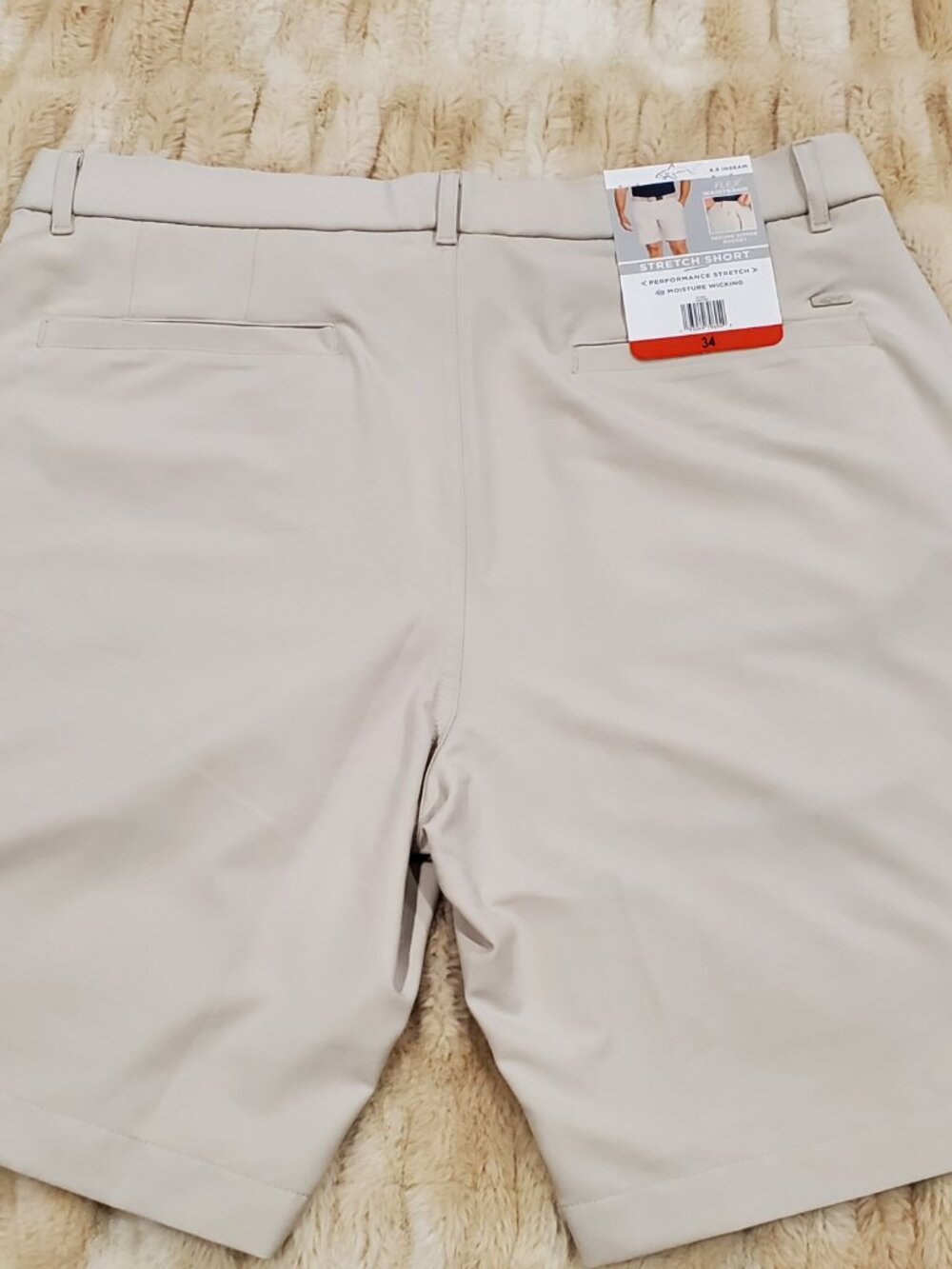 NWT Greg Norman ML75 Performance Stretch Golf Shorts, Men's 34 - Picture 3 of 10